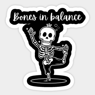 Bones in balance Sticker